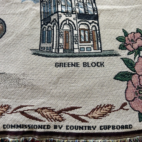 Vintage tapestry throw blanket - Picture 8 of 10